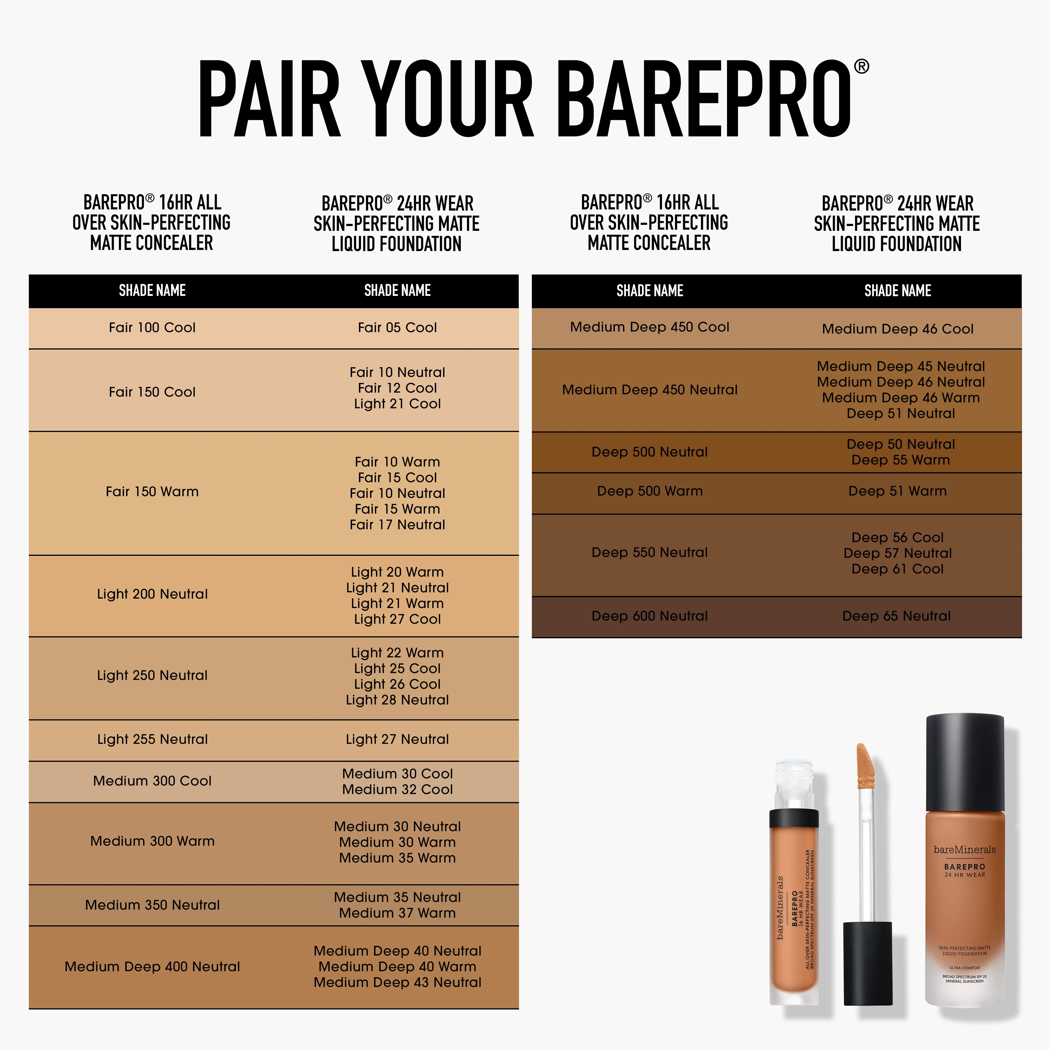 BAREPRO® 24HR Wear Skin-Perfecting Matte Liquid Foundation Mineral SPF 20 - Image 92