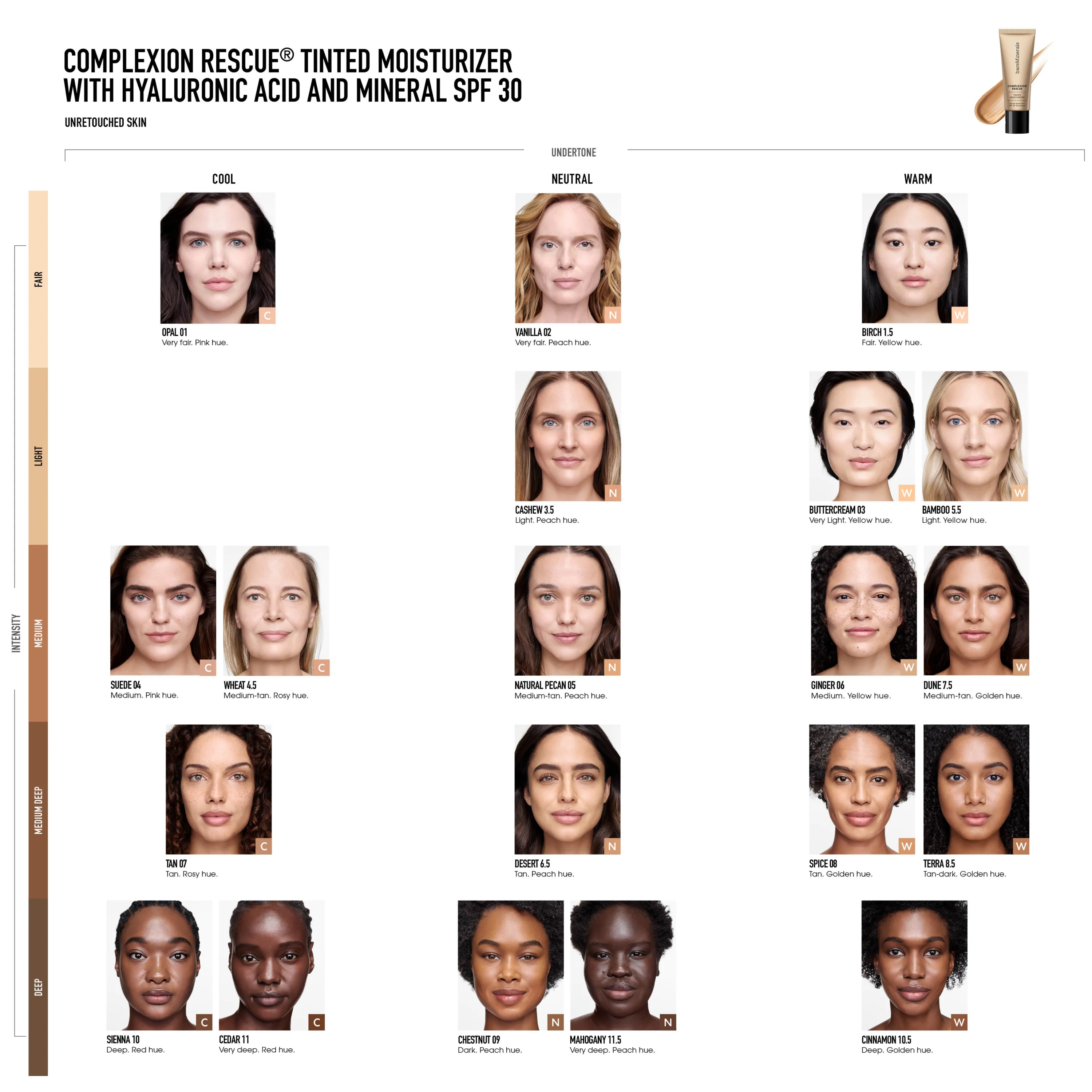 COMPLEXION RESCUE® Tinted Moisturizer with Hyaluronic Acid and Mineral SPF 30 - Image 49