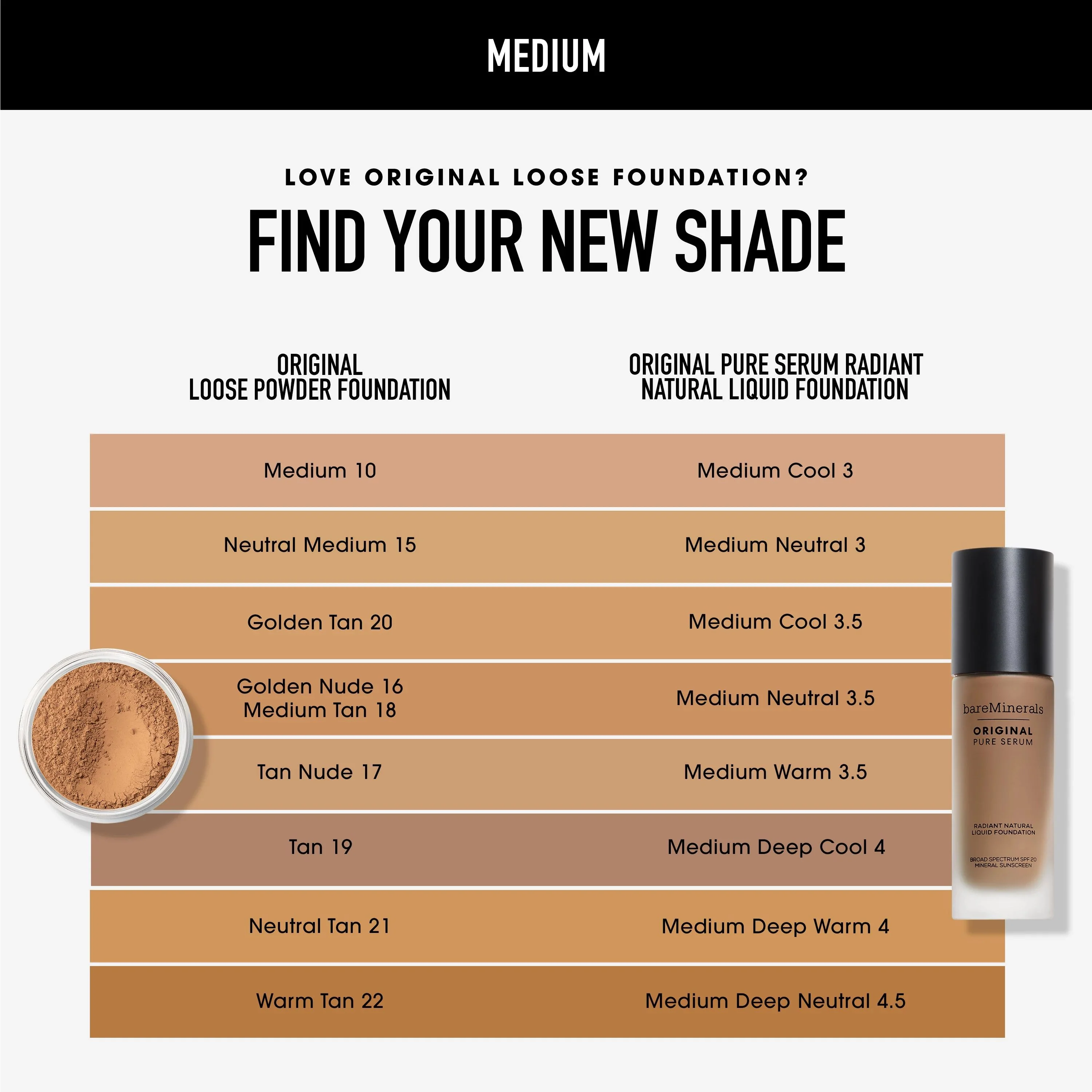ORIGINAL Pure Serum Radiant Natural Liquid Foundation Mineral SPF 20 - Image 111