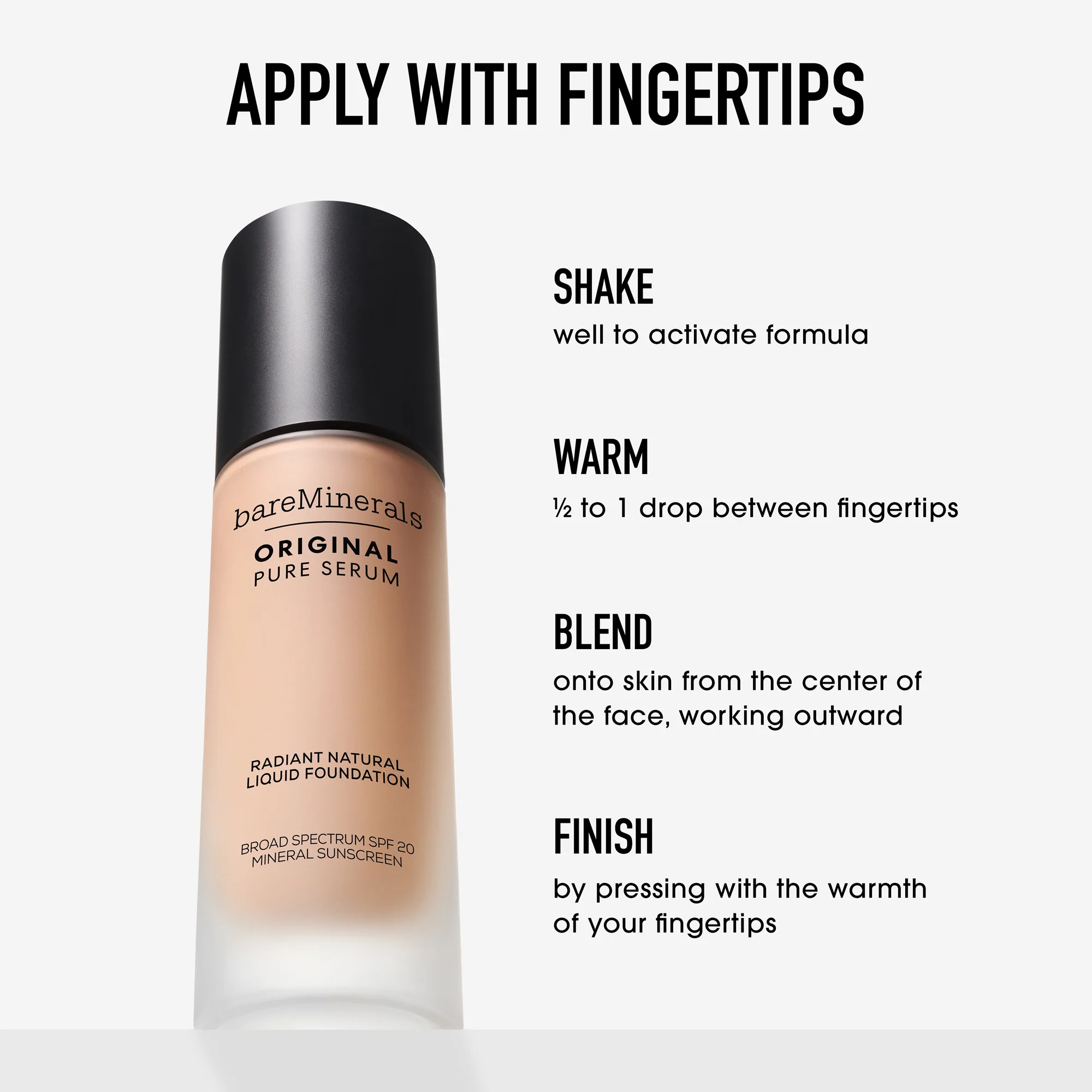 ORIGINAL Pure Serum Radiant Natural Liquid Foundation Mineral SPF 20 - Image 93